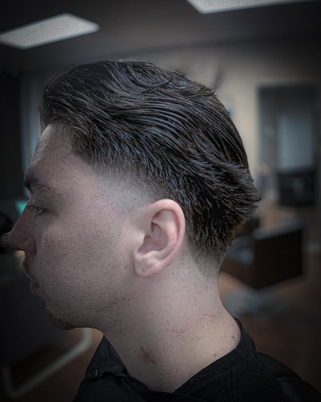 Barbershop cut in the chair